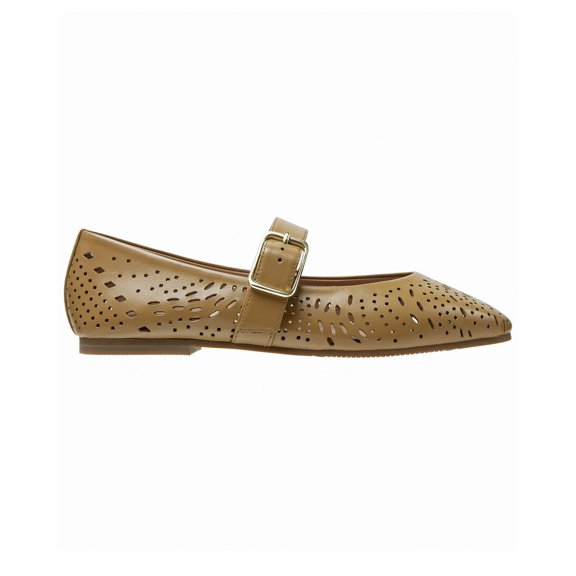 LINEA Paolo Miller-L Leather Flat, 8.5, Brown