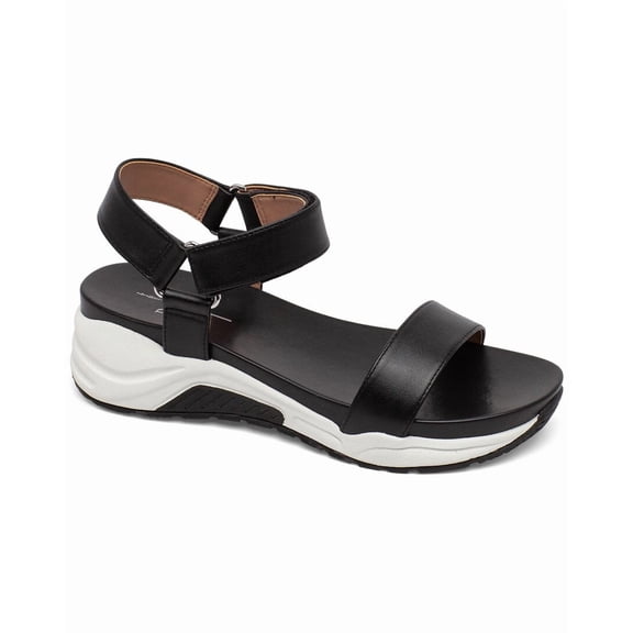 LINEA Paolo Rio-L Leather Sandal, 8, Black