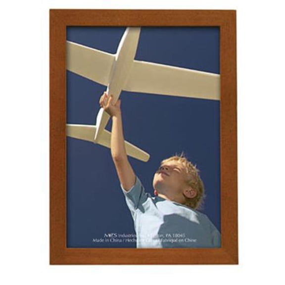 MCS Linear Solid Wood Frame for 5x7" Photograph, Chestnut