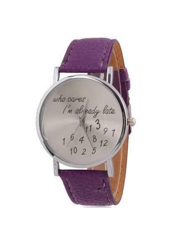 Message Watch Who Cares Purple Band