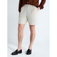 thumbnail image 1 of Free Assembly Men's Linen Blend Pleated Shorts, 7.75" Inseam Sizes 30-40, 1 of 6
