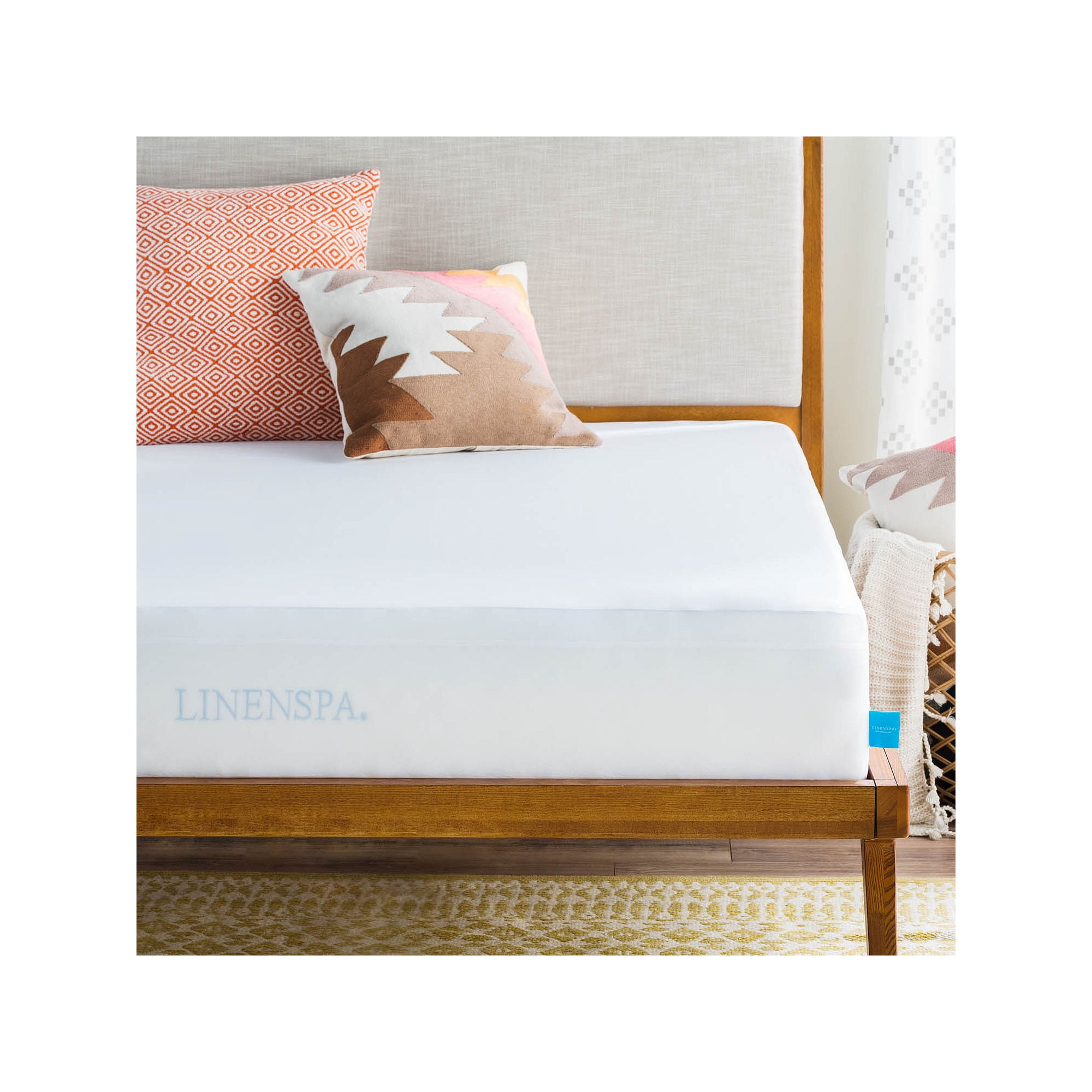 LinenSpa Premium Mattress Protector - Vinyl Free - Twin XL