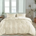 thumbnail image 1 of LINENWALAS California King Duvet Cover Set- 100% Organic Bamboo Silk Duvet Cover Cal King Size, 90x108 Inches Comforter Cover, Soft, Cooling Duvet Cover (California King, Ivory), 1 of 8