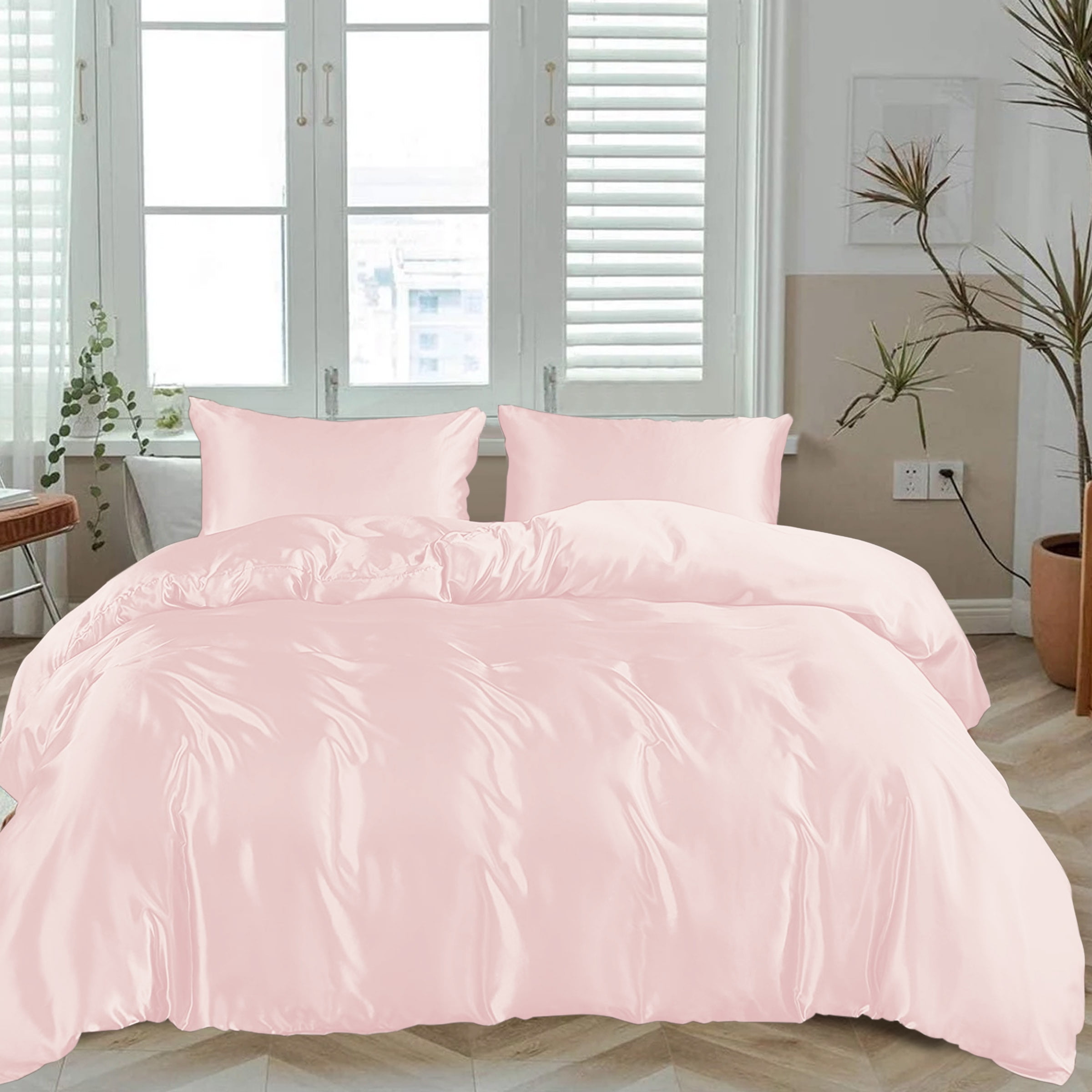 LINENWALAS Full Duvet Cover Set 100 Organic Bamboo Silk Duvet Cover