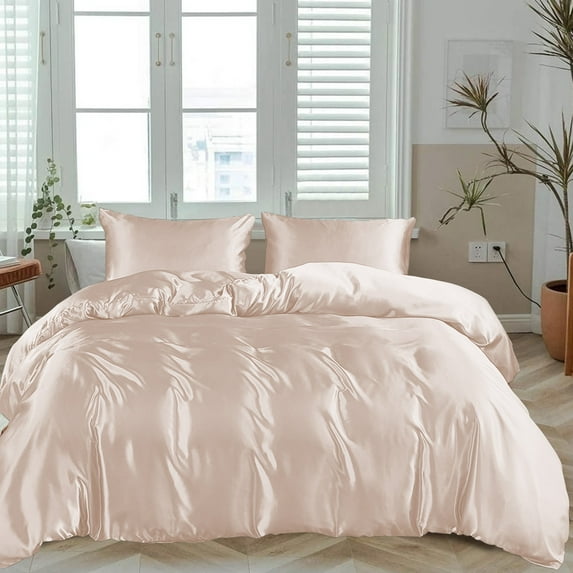 LINENWALAS King Duvet Cover Set- 100% Organic Bamboo Silk Duvet Cover King Size, 90x106 Inches Comforter Cover (King, Taupe/Beige)