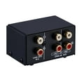 thumbnail image 1 of LINEPAUDIO Audio Switcher RCA 2 in 1 Out / 1 in 2 Out A/B Switch Stereo Audio Splitter Box with No Distortion RCA Jack for Switching Between Computer Speakers and Headphones, 1 of 7