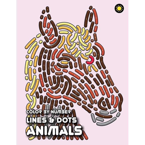 LINES & DOTS Color By Number: ANIMALS: Fun and Easy Color by Number Coloring Book, (Paperback)
