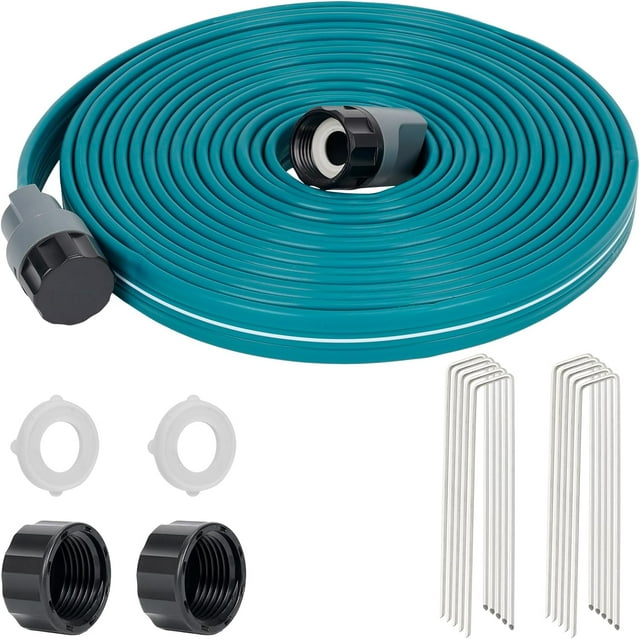 LINEX Sprinkler Soaker Hose 25 ft for Garden Lawn Watering Hose with