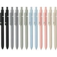 LINFANC 12 Pack Cute Gel Pens, Retractable Quick Dry Gel Ink Pen, Fine