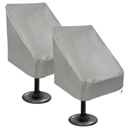 LINFANG 2Pcs Oxford Cloth Boat Chair Cover Waterproof Boat Seat Cover Dustproof Houseboat Seat Protector Good Elasticity for Outdoor