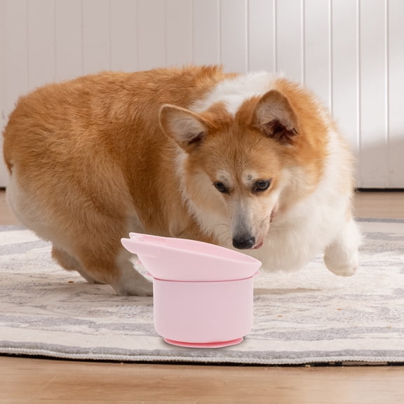 LINFANG 2Pcs Silicone Cat Slow Feeder Elevated Slow Feeder Dog Bowl with Nonslip Base Adjustable Angle Pet Feeding Bowls to Slow Down Eating for Cats Dogs