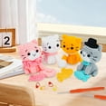 thumbnail image 1 of LINFANG 4Pcs Crochet Kit for Beginners DIY Knitting Craft Kit Fun Cat Crochet Set Cute Crocheting Cat with Accessories and Tutorial for Adults and Kids, 1 of 8