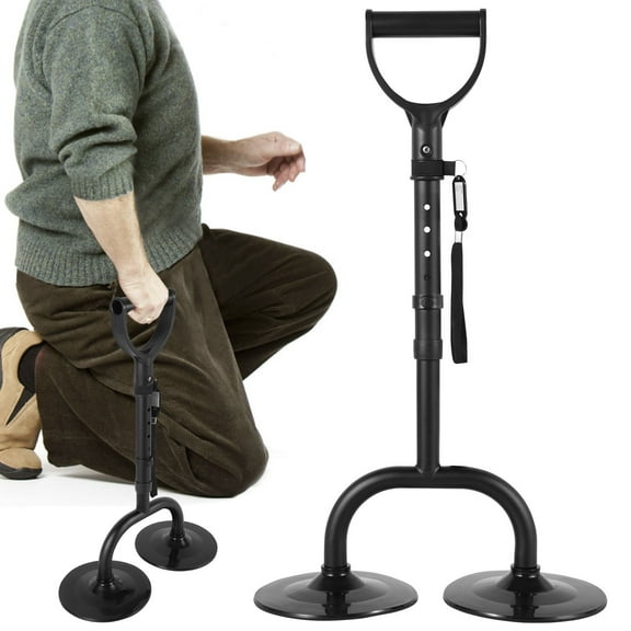 LINFANG 52cm-60cm Adjustable Mobility Aid Tool Sturdy Standing Mobility Aid Portable Standing Up Assistance for Senior Elderly