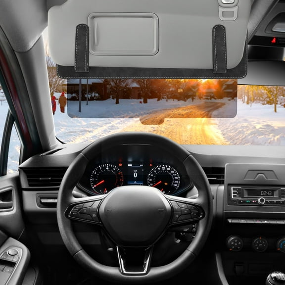 LINFANG Car Sun Visor Extender Adjustable Car Visor Extender Sun Blocker with Zipper Pocket and Side Opening Design for Safe and Comfortable Driving