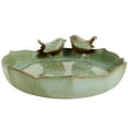 thumbnail image 1 of LINFANG Ceramic Bird Bath for Outside Weather Resistant Bird Bath Bowl Only Vintage Birdbath for Outdoors Garden Tabletop Deck Balcony and Lawn, 1 of 9