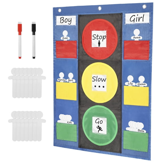 LINFANG Classroom Behavior Chart Kit Versatile Practical Stoplight ...