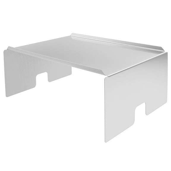 LINFANG Heavy Duty Stainless Steel Heat Deflector for Grills Smokers Energy Saving Heat Baffle Diffuser Extends Burn Time for Outdoor Fire Pits