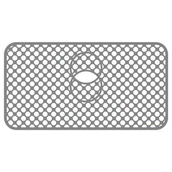 Evjurcn Hollow Out Silicone Sink Protector for Kitchen, 26×14 inch Kitchen Sink Mat Cuttable Silicone Sink Mat With Anti Slip Particle for Bottom of Stainless Steel Basin Countertop