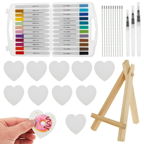 LINFANG Magic Puffy Paint Kit DIY Magic 3D Foam Texture Painting Kit with Colored Marker and Water Pen for Painting Art Craft Supplies