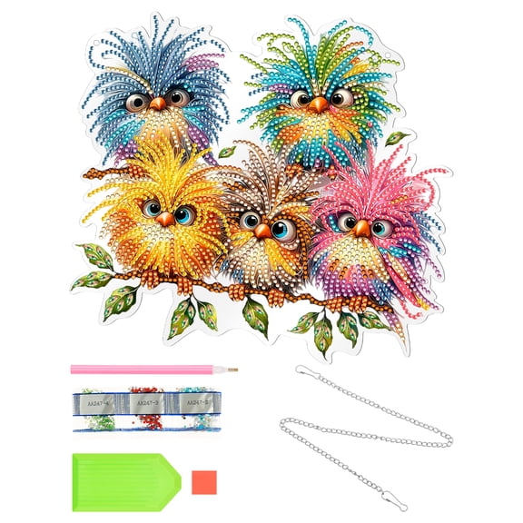 LINFANG Rhinestone Art Kit Decorative Diamond Drawing Kit for Home DIY Acrylic Kid Diamond Art for Children Adult Beginner Boy Girl