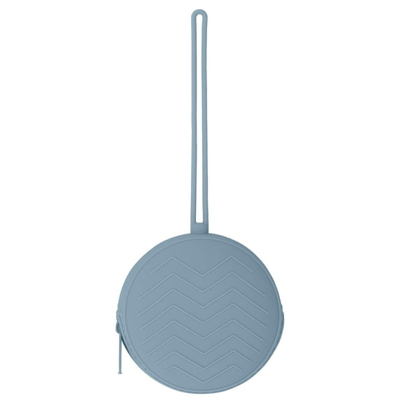 LINFANG Silicone Soother Holder Zipper Dummy Container with Lanyard Secure Hanging Baby Pacifier Holder Easy to Clean Pacifier Case for Baby