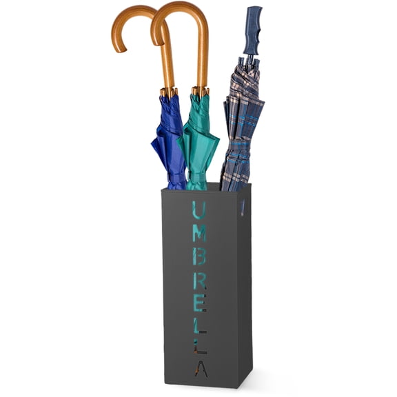 LINFANG Umbrella Rack Holder Metal Umbrella Stand with Handle Multipurpose Walking Stick Holder for Home Office Supermarket