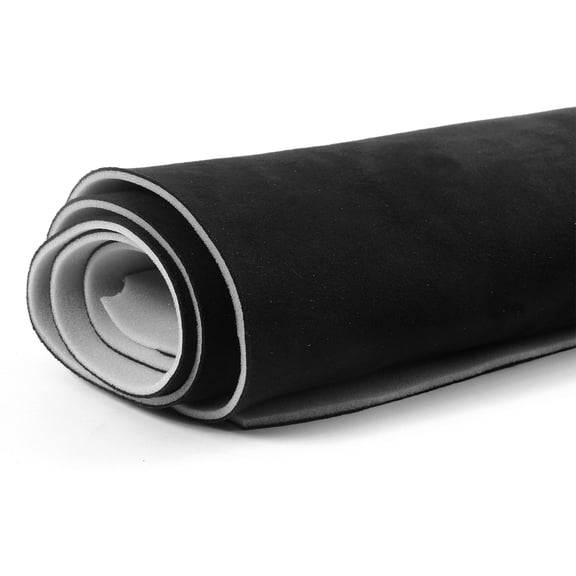 LINGDA 60" x 98" Black Suede Headliner Fabric with Foam Backing Auto Headliner,Easy to Install for Car Marine RV Interior Liner