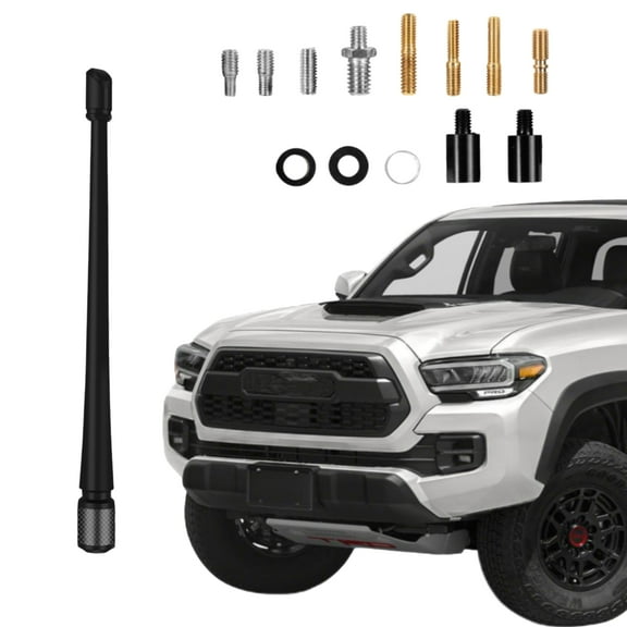 LINGDA 7inch Car Antenna Compatible with Most Cars, SUVs, Trucks, Flexible Rubber Antenna for Optimize AM/FM Signal Reception