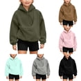 thumbnail image 1 of LINGLANG Cat Dog Pouch Hoodie For Girls Fleece Pet Carrier Kangaroo Pouch Sweatshirts With Large Pocket Pullover Sharpa Warm Shirt, 1 of 7