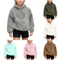 thumbnail image 1 of LINGLANG Cat Dog Pouch Hoodie For Girls Fleece Pet Carrier Kangaroo Pouch Sweatshirts With Large Pocket Pullover Sharpa Warm Shirt, 1 of 7