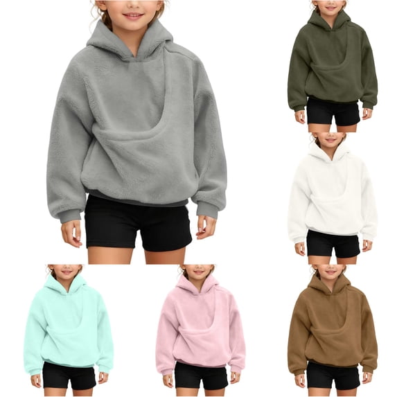 LINGLANG Cat Dog Pouch Hoodie For Girls Fleece Pet Carrier Kangaroo Pouch Sweatshirts With Large Pocket Pullover Sharpa Warm Shirt