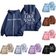 thumbnail image 1 of LINGLANG Christian Graphic Hoodies For Teen Boys Jesus Hoodie Faith God Sweatshirt Bible Verse Pullover Religious Tops, 1 of 7