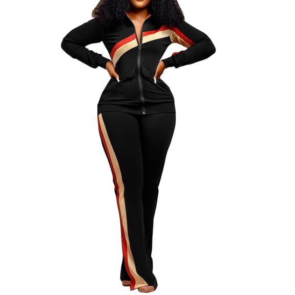 LINGLANG Fall Outfits For Women 2025 Trendy Sets Clothes Sports Fashion 2 Piece Pants Pocket Set Tracksuits Clothing Sets Casual Sweatsuit Lounge Set Matching Sets