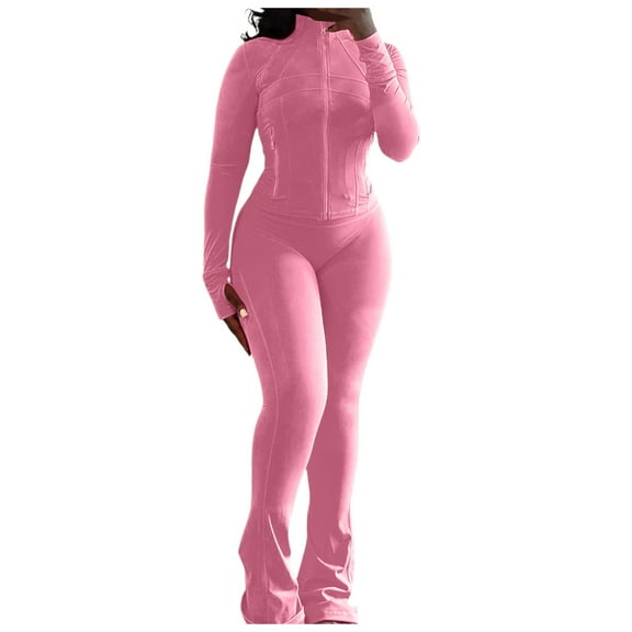 LINGLANG Fall Outfits For Women 2025 Trendy Sets Sweatsuits Set 2 Piece Outfits Sexy Long Sleeve Bodysuits Top Skinny Pants Sets Tracksuits Casual Sweatsuit Lounge Set Matching Sets