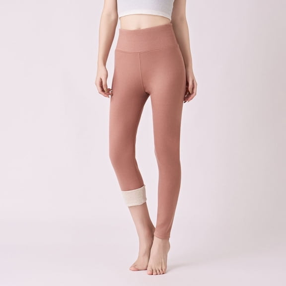 LINGLANG Fleece-Lined Leggings For Women Tights High Waist Thermal Tights With Stretchy Comfort Fit Full Length Everyday Casual Wear Thick Thermal Winter Warm Workout Yoga Pants