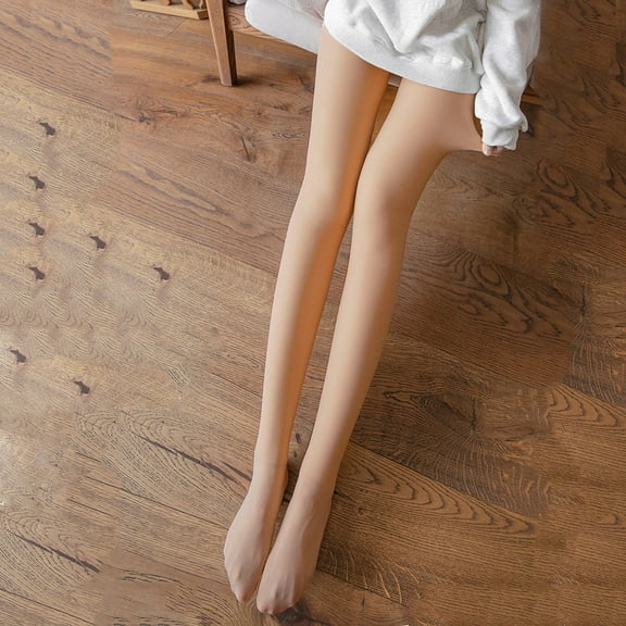 LINGLANG Fleece Lined Leggings Women Tights Opaque Tights High Waist Elastic Thick Thermal Tights Thick Thermal Winter Warm Workout Yoga Pants