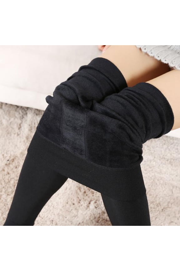 Lined Leggings Women Tights Trousers Thick Wool Tight Solid Velvet Thick Thermal Winter Warm Workout Yoga Pants