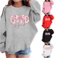 thumbnail image 1 of LINGLANG God Is Good Christian Sweatshirts for Girls Bow Jesus Cute Bible Verse Sweatshirt Faith Religious Graphic Hoodies, 1 of 4