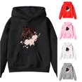 thumbnail image 1 of LINGLANG Horse Sweatshirt Girls Funny Graphic Sweater Casual Horse Crewneck Holiday Long Sleeve Hoodie Pullover Top, 1 of 4
