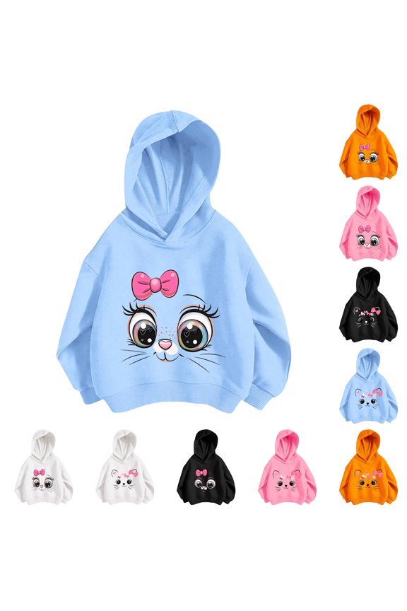 Kids Sweatshirts Clothing for Girls Tween Shirts Girl Hoodies Tops Trendy Preppy Clothes Summer Shirt