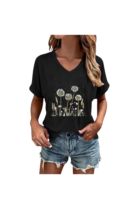 Oversized Tshirts for Women Cute Giraffe Graphic Print V Neck Short Sleeve Tee Loose Fit Animal Pattern Summer Tops Casual Soft Relaxed Shirt
