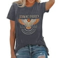 thumbnail image 1 of LINGLANG Womens Summer Tops Dressy Casual Print Top Loose Crew Neck T Shirt Oversized Tshirts, 1 of 4