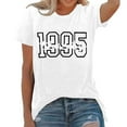 thumbnail image 1 of LINGLANG Womens Summer Tops Loose Fit Print Top Loose Crew Neck Short Sleeve T Shirt Oversized Tshirts, 1 of 4