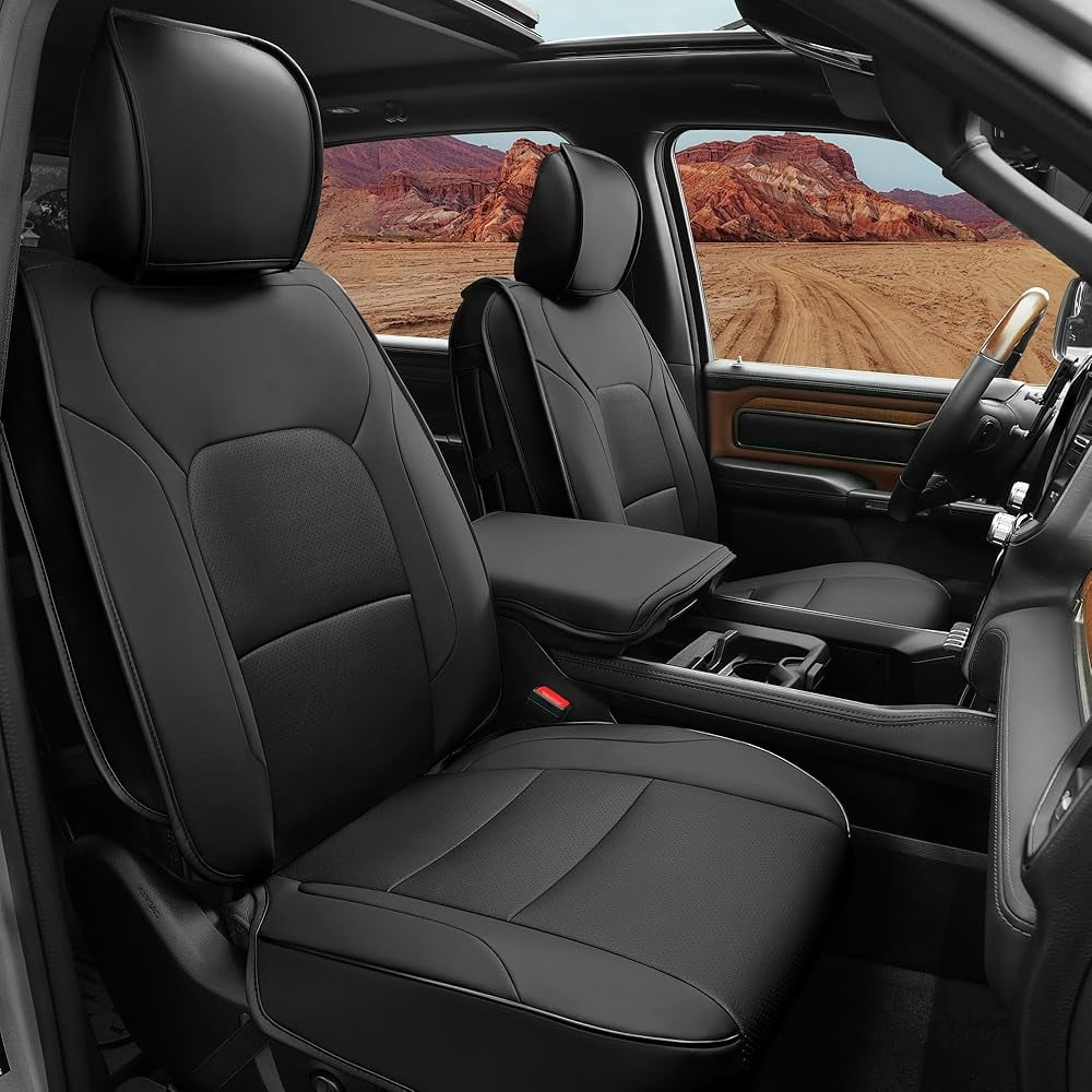 LINGVIDO Chevy Silverado Seat Covers - Custom Fit for GMC Sierra, Pickup Truck Seat Cover for 07-25 1500 2500HD 3500HD, Regular Cab, Double Cab, Crew Cab, LT, LZT, RST, Trail Boss