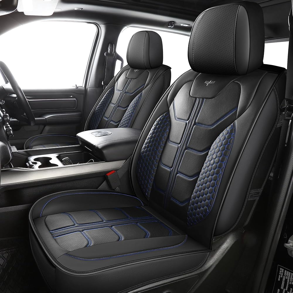 LINGVIDO Chevy Silverado Seat Covers - Custom Fit for GMC Sierra, Pickup Truck Seat Cover for 07-25 1500 2500HD 3500HD, Regular Cab, Double Cab, Crew Cab, LT, LZT, RST, Trail Boss