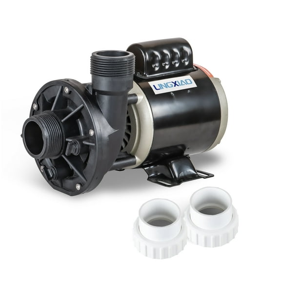 LINGXIAO SPA Circulation Pump, Hot Tub Circulating Pump for Hot Tub Pool, 0.25HP Input Power, Single speed LX Pump Motor, (115V or 230V), 1.5" Port - Model: 48WTC0153C-I