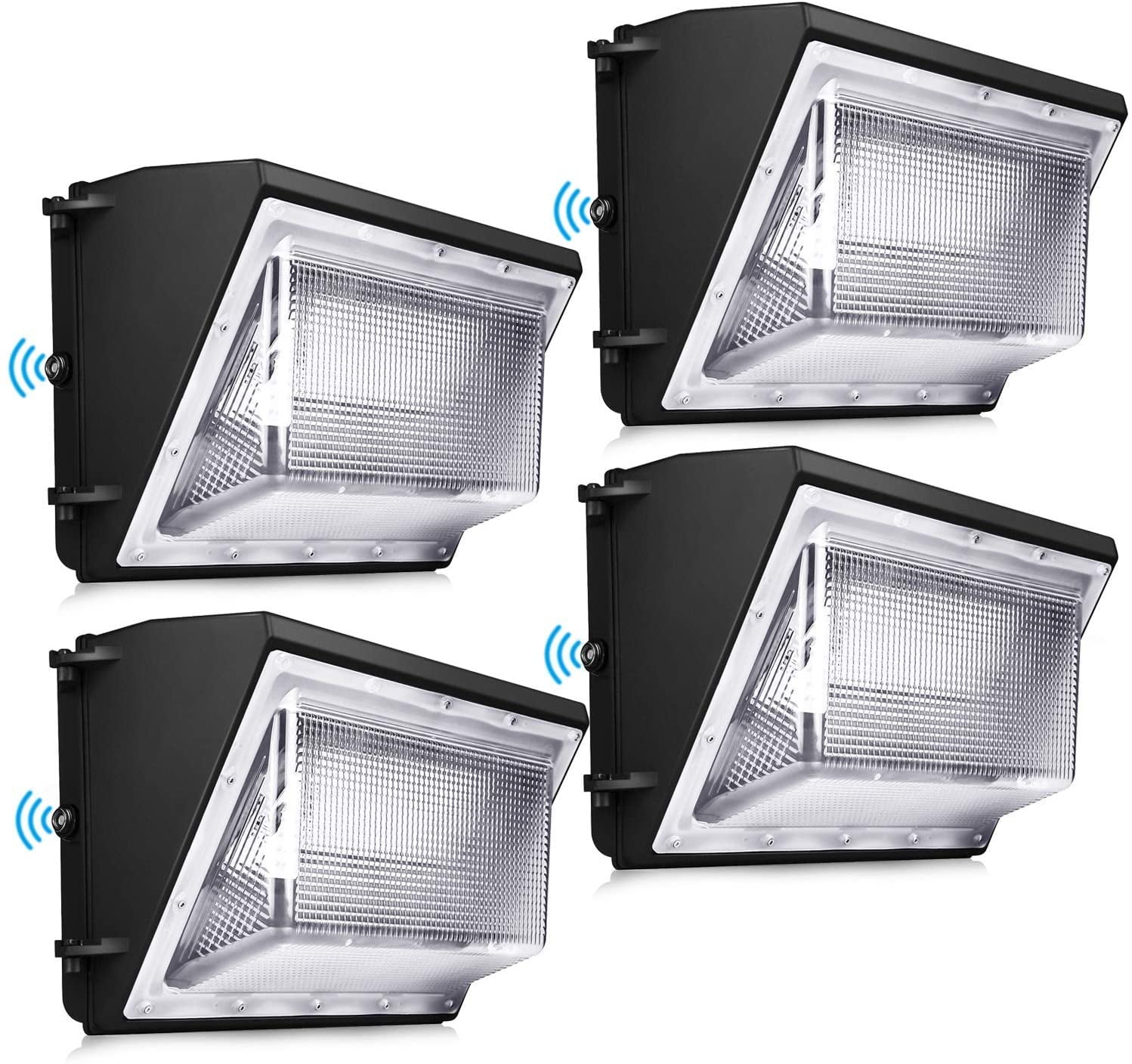 LINGYUAN 120W LED Wall Pack Light 4Pack Dusk to Dawn withPhotocell