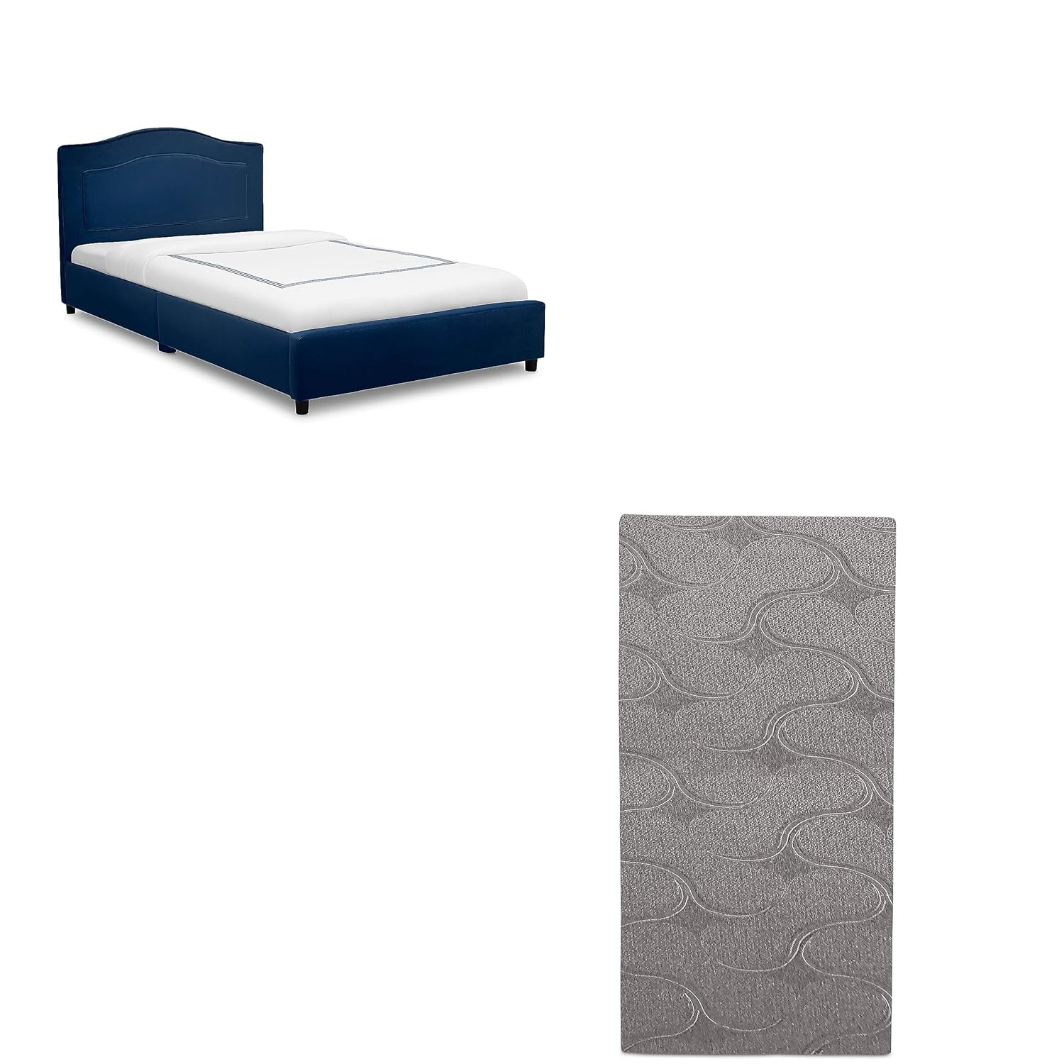 LINGYUAN Grand Prix Race Car Toddler and Twin Bed, Black Snooze 6 inch