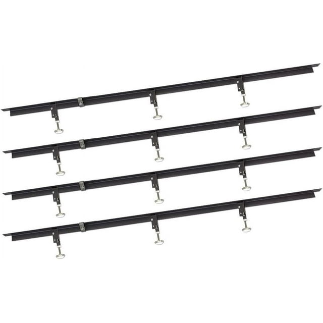 LINGYUAN Heavy Duty Adjustable Steel Metal Bed Frame Support Mattress