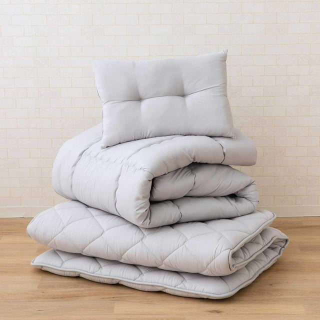 LINGYUAN Japanese Futon Set (Mattress, Comforter, Pillow) TwinXL Made